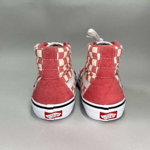 Vans Men's Pro Classics Old Skool Cherckerboard‎ High Top Lace Up Sneakers - Picture 6 of 13